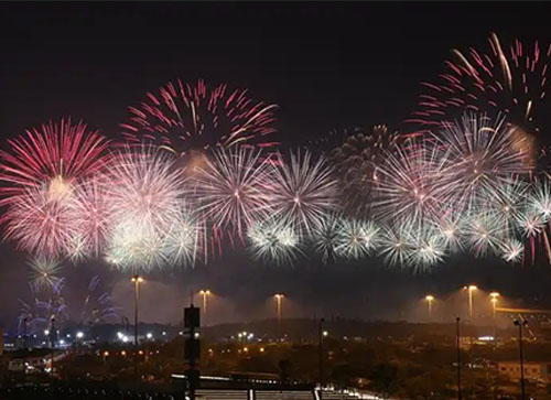 宁远县焰火晚会